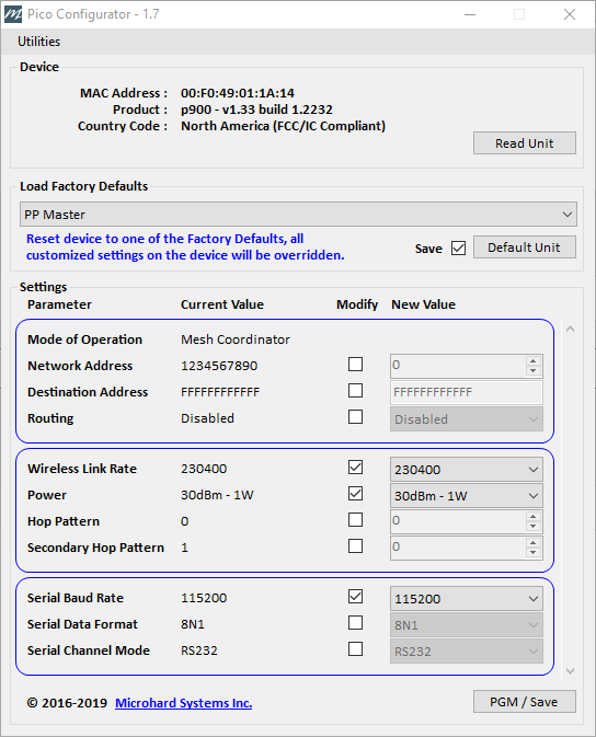 Pico Config